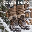 images of boots crunching in the snow, walks in the woods and cozy cabins inspired this pack 